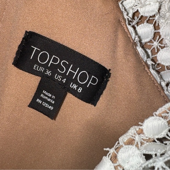 💓 TOPSHOP cream/white dress - Picture 8 of 10